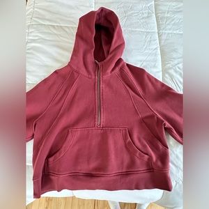 Oversized scuba half zip